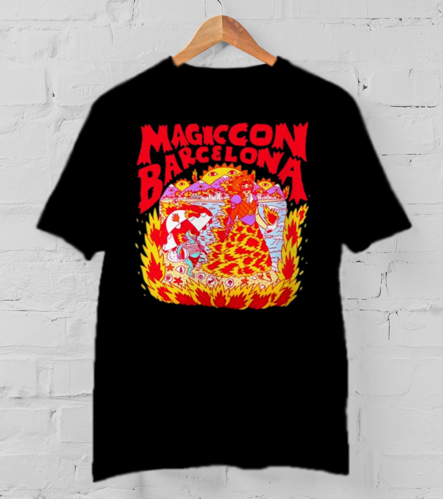 Magiccon Barcelona Vibrant Psychedelic Inferno T-Shirt
