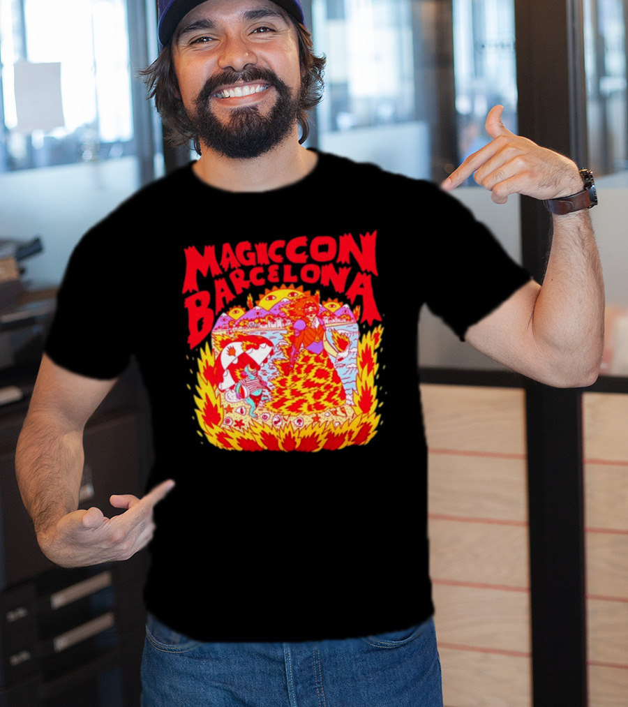 Magiccon Barcelona Vibrant Psychedelic Inferno T-Shirt