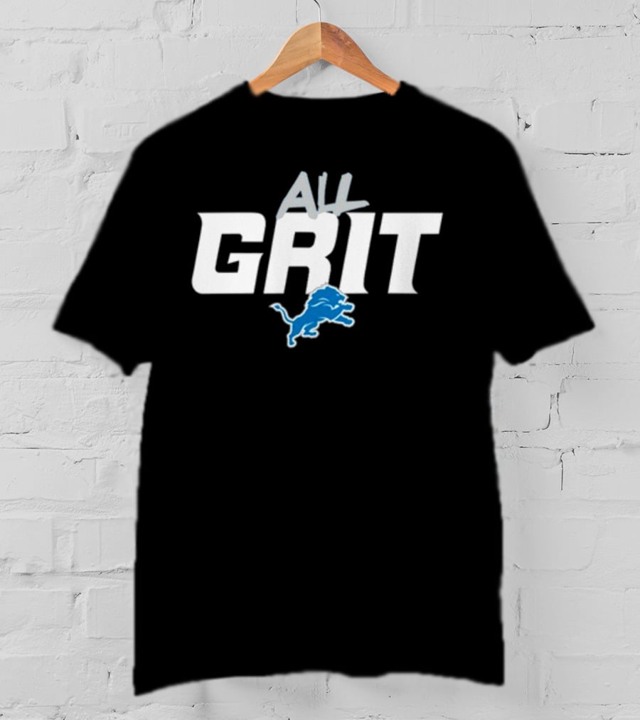 Detroit Lions All Grit Lions Logo T-Shirt