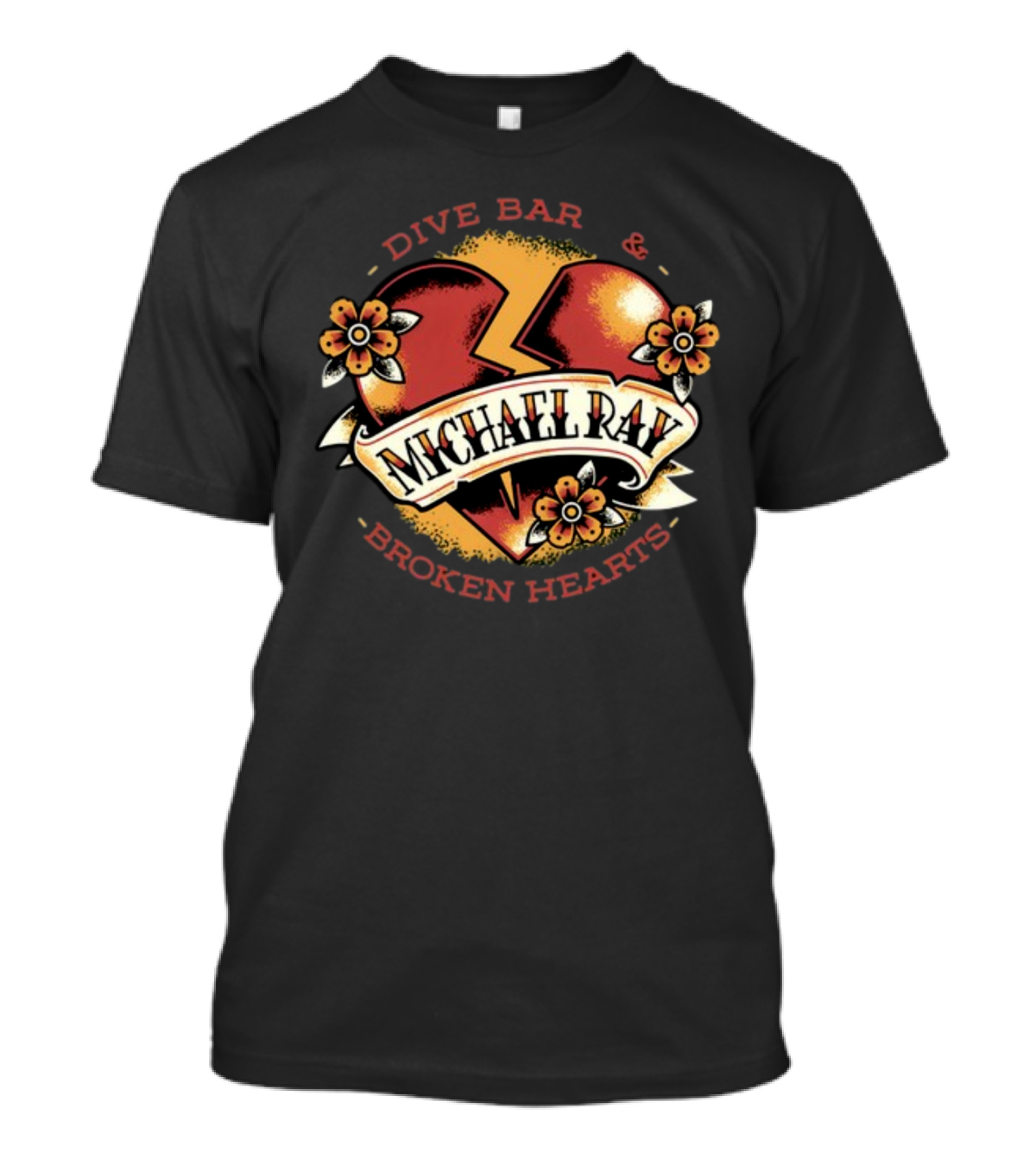 Michael Ray Dive Bar And Broken Hearts T-Shirt