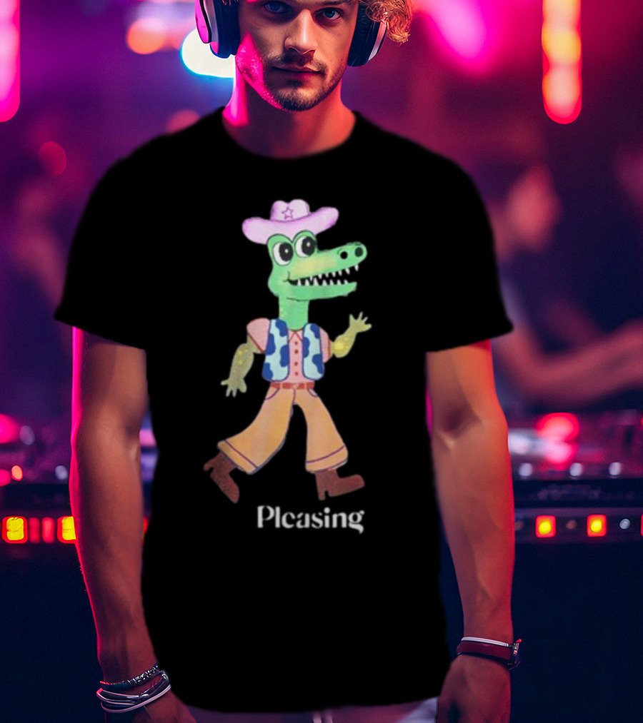 Pleasing Fancy Friends The Green Frog With Envy Cowboy Crocodile T-Shirt