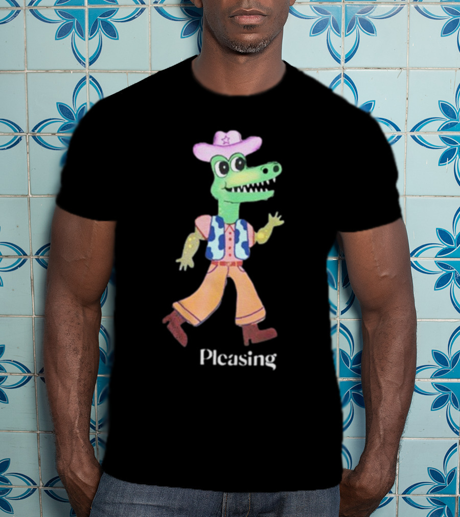 Pleasing Fancy Friends The Green Frog With Envy Cowboy Crocodile T-Shirt