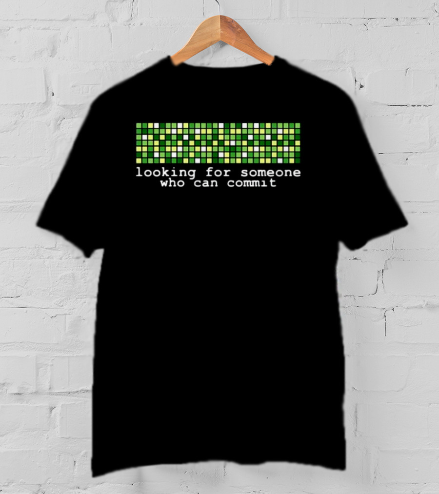 Madison Kanna Looking For Someone Who Can Commit Pixel Grid T-Shirt