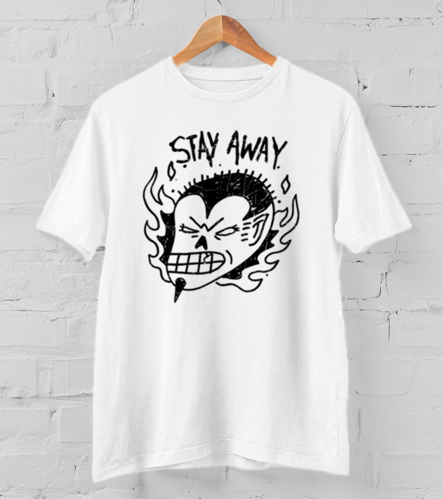 Stay Away Imalreadydead Skull Flame T-Shirt