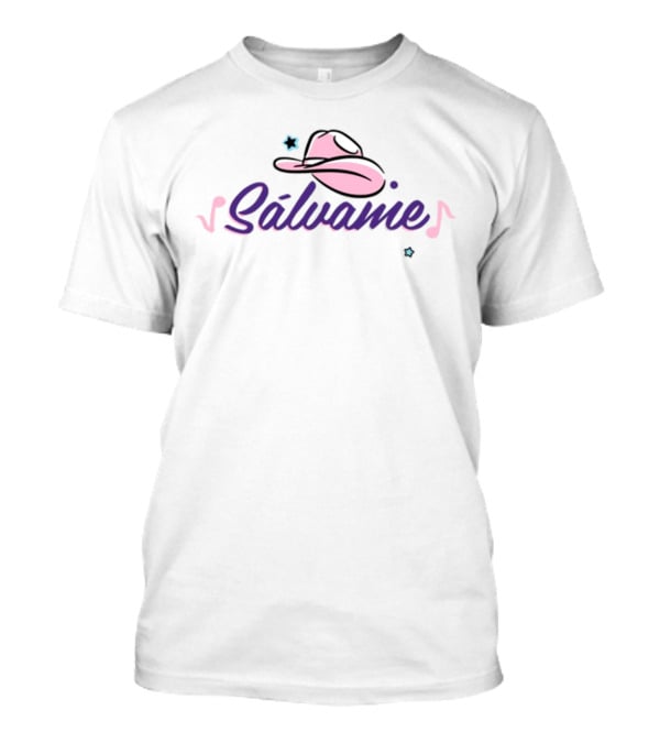 Rebelde Sálvame Pink Cowboy Hat Music Notes Stars T-Shirt