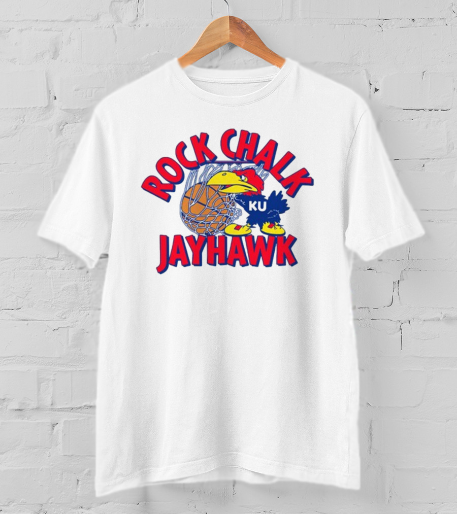 Rodger Sherman Rock Chalk Jayhawk KU Basketball T-Shirt