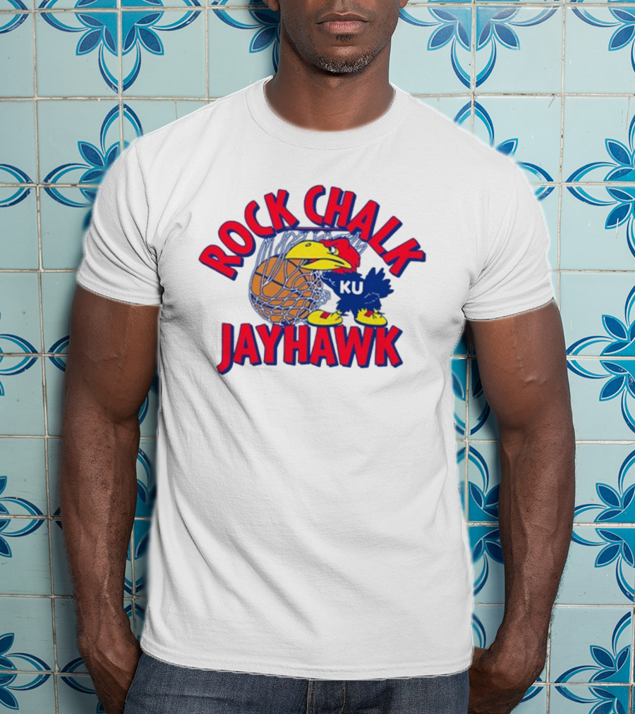 Rodger Sherman Rock Chalk Jayhawk KU Basketball T-Shirt