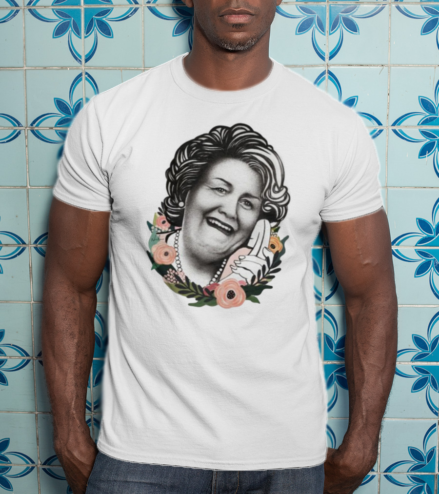 Hyacinth Bouquet With Floral Border And Telephone T-Shirt