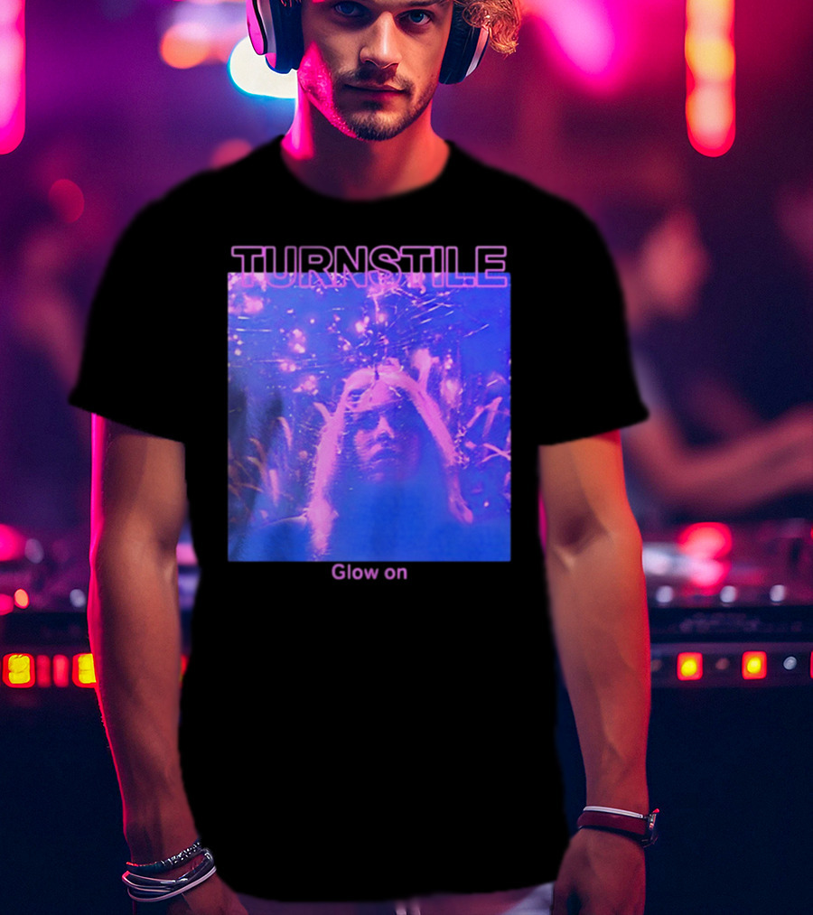 Turnstile Glow On Psychedelic Purple T-Shirt