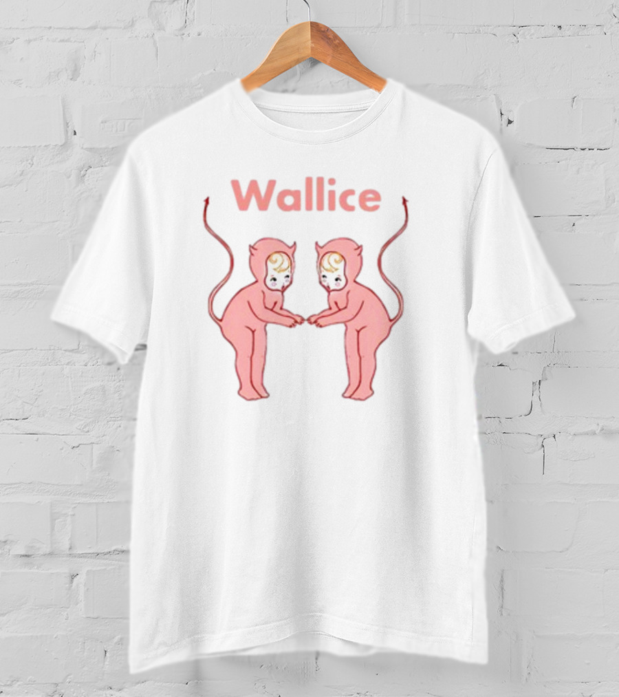 Wallice Little Devil Pink Twins T-Shirt