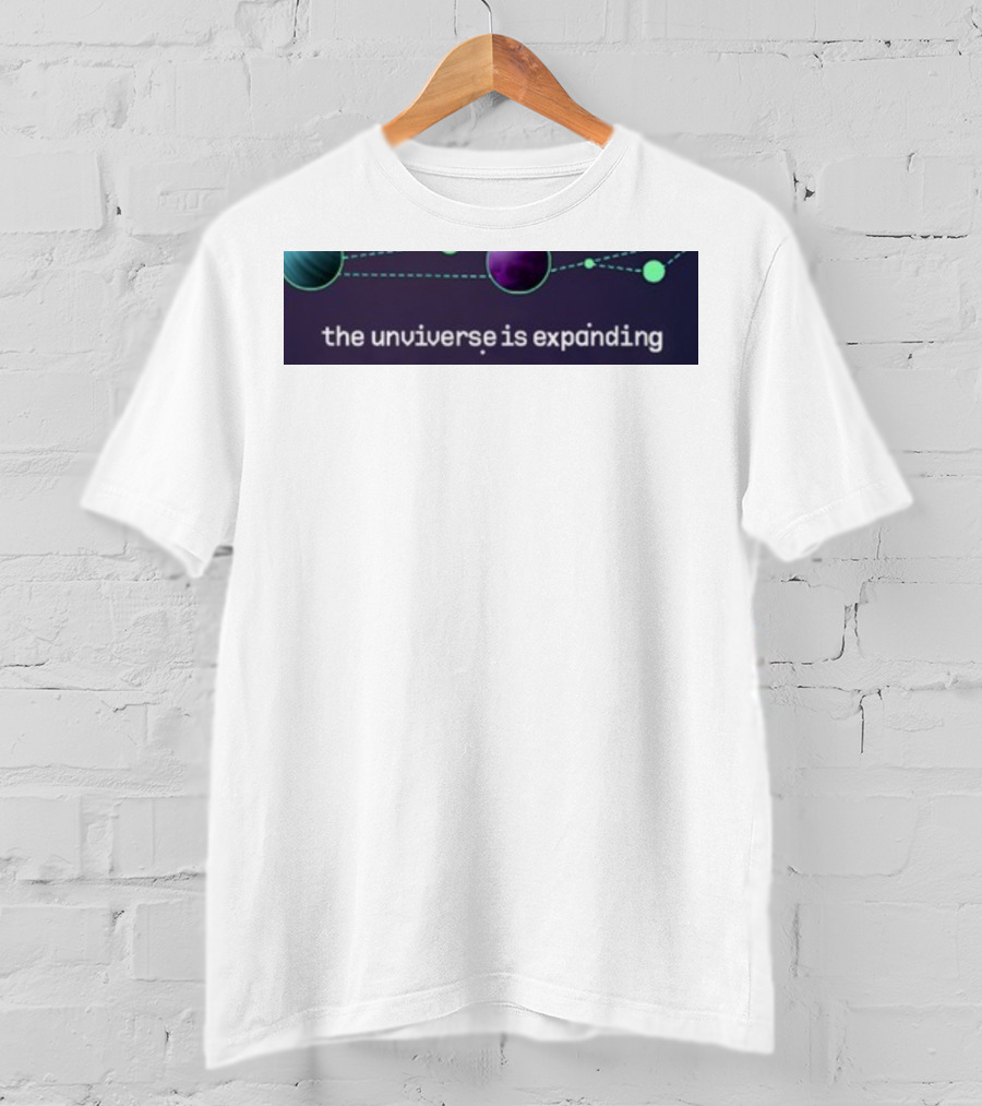Jo3car The Universe Is Expanding Planets And Cosmic Lines T-Shirt