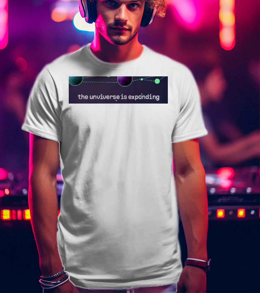 Jo3car The Universe Is Expanding Planets And Cosmic Lines T-Shirt