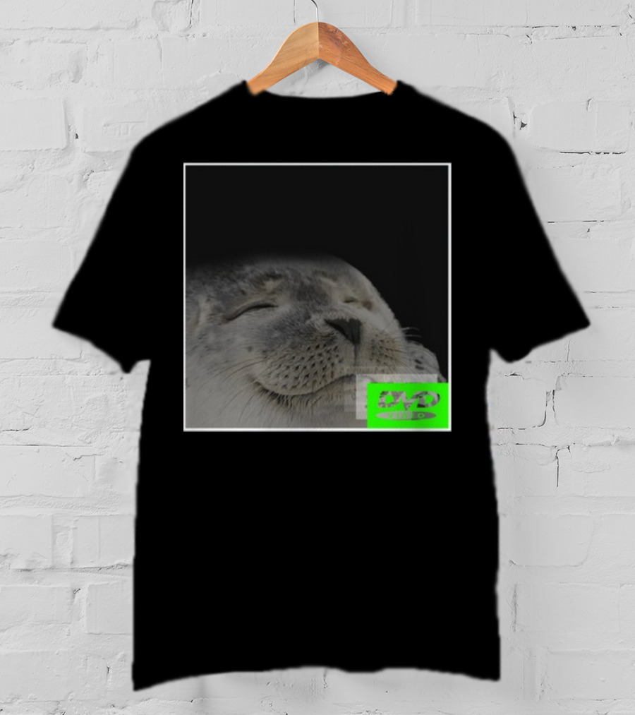 Bouncing DVD Hits Corner Idle Screen Meme Relaxed Seal T-Shirt