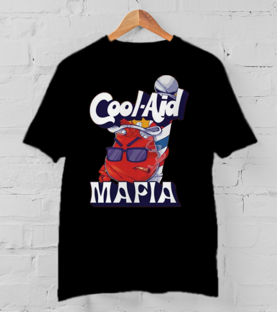 Cool-Aid Mafia Gangster Red Jug Smoking Shades T-Shirt