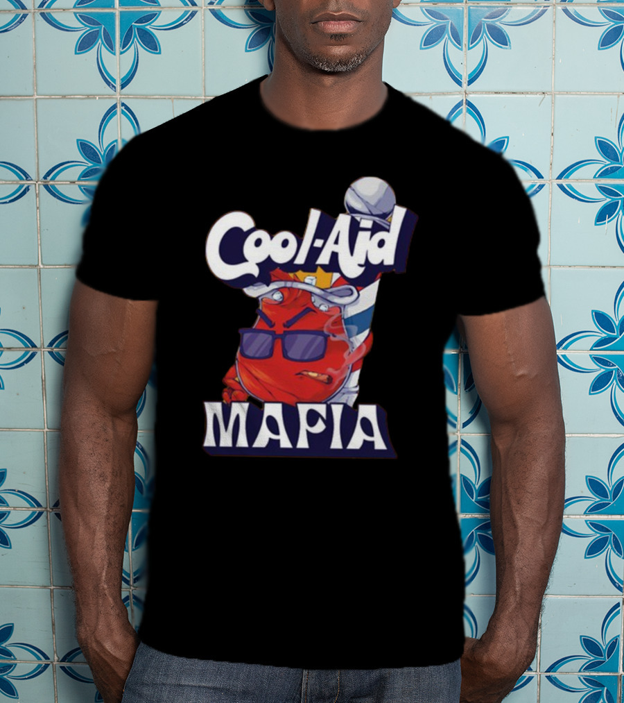 Cool-Aid Mafia Gangster Red Jug Smoking Shades T-Shirt