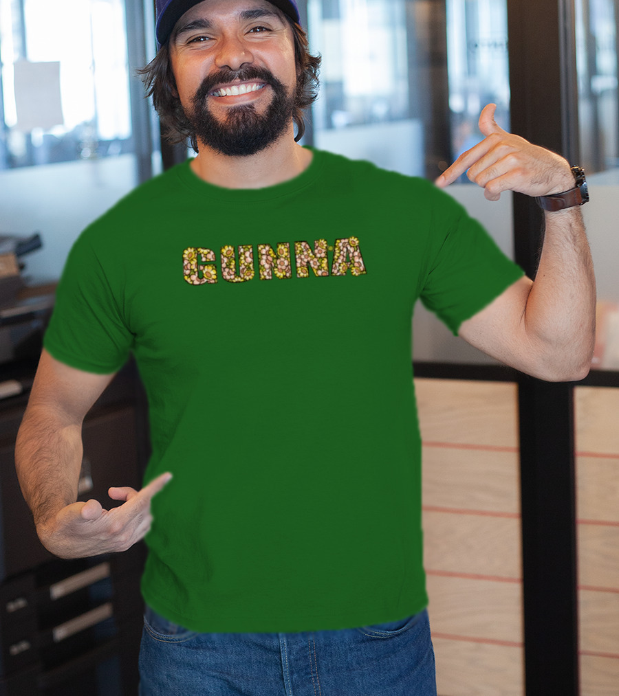 Gunna Wunna Floral Pattern Wun Night Only T-Shirt