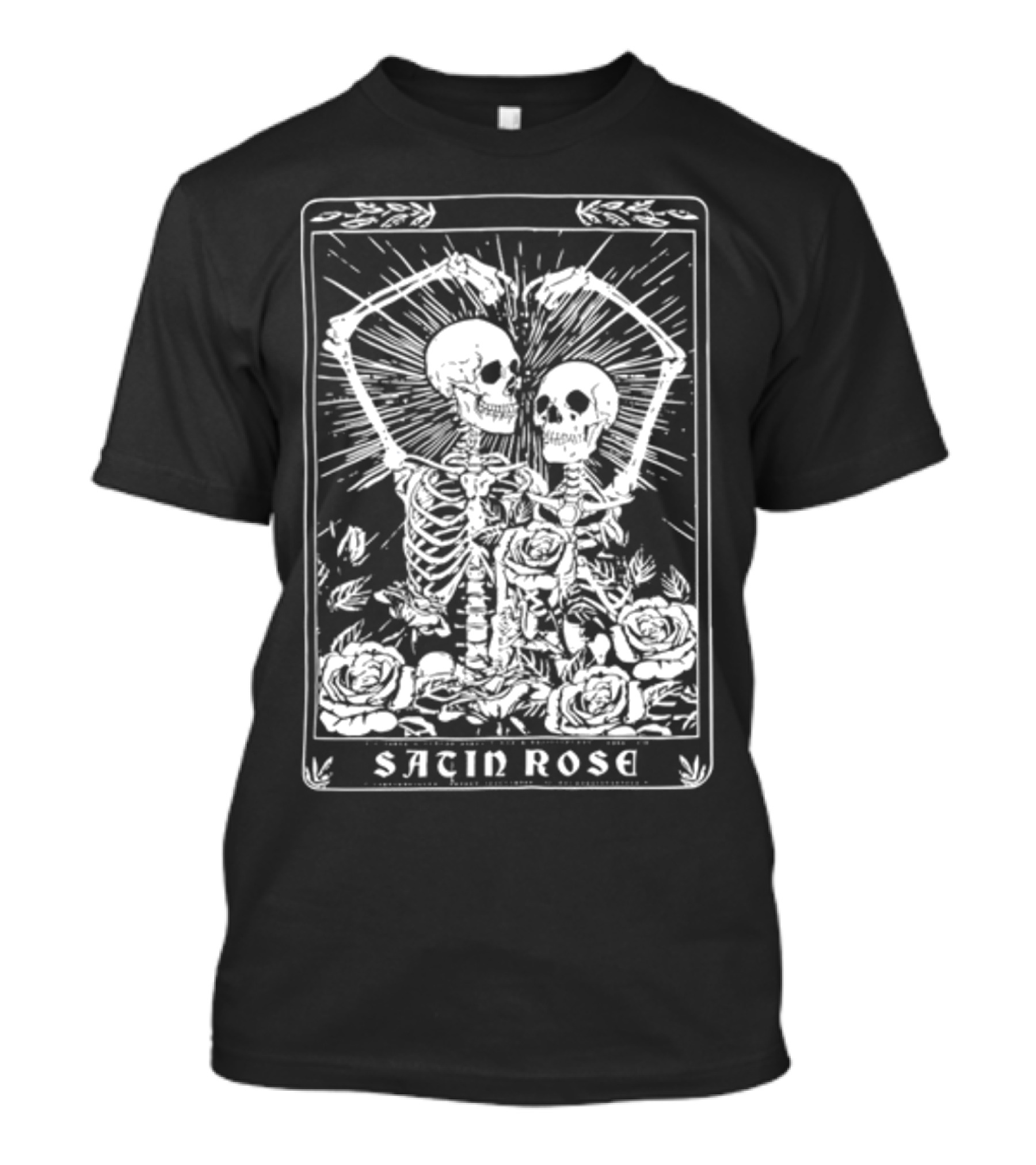 Coolane Skeleton Satin Rose Sacin Thermal Lined T-Shirt
