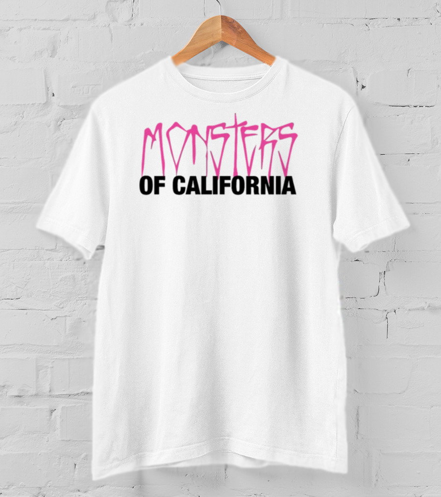 Monsters Of California Pink Lettering T-Shirt