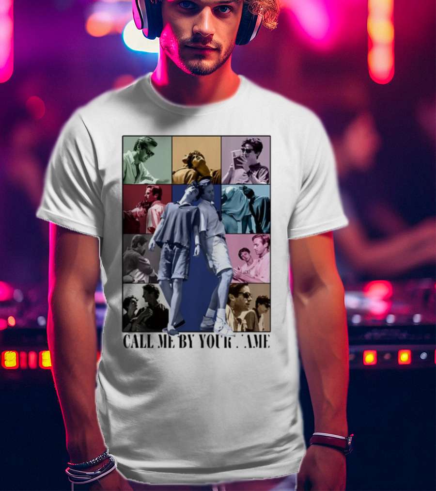 Call Me By Your Name Vintage Pop Art Collage Eras Tour T-Shirt