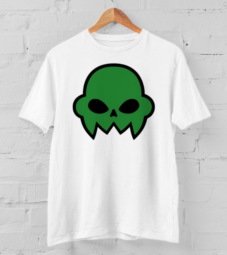 Jake's Green Skull Iconic Halloween Shadow T-Shirt