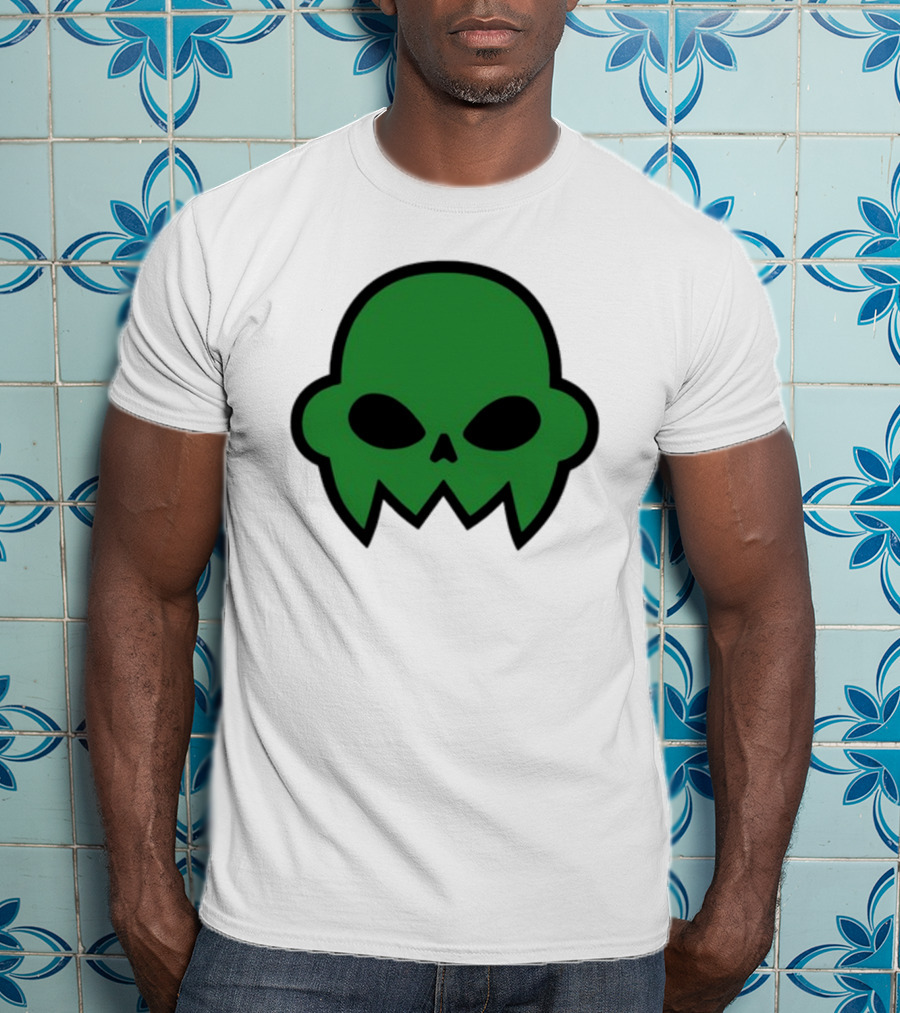 Jake's Green Skull Iconic Halloween Shadow T-Shirt