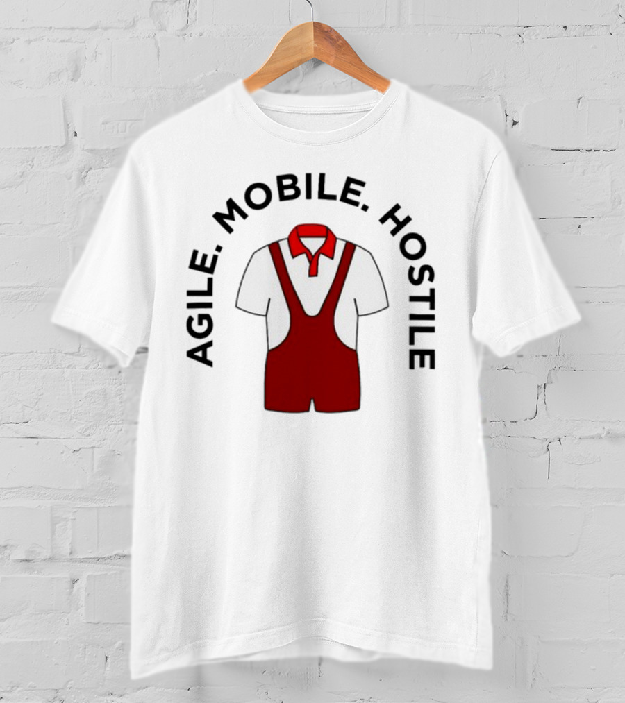 Agile Mobile Hostile Wrestling Innovation Foundation Polo Singlet T-Shirt