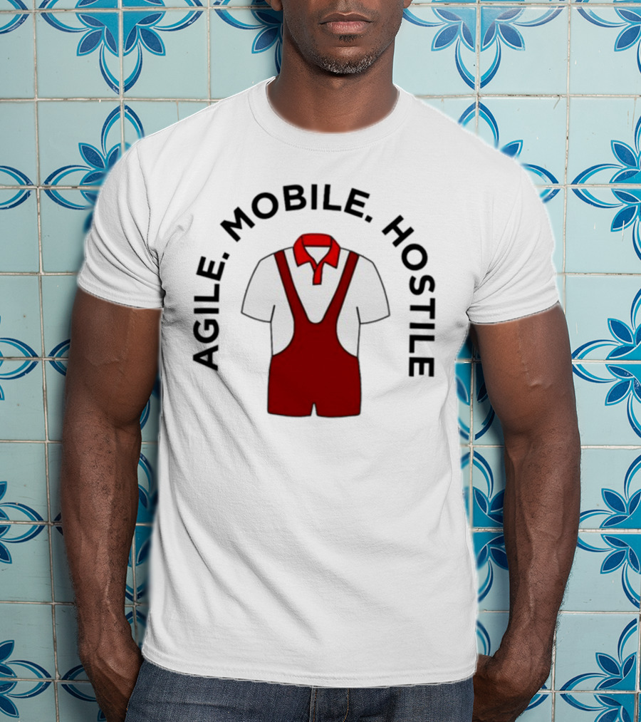 Agile Mobile Hostile Wrestling Innovation Foundation Polo Singlet T-Shirt