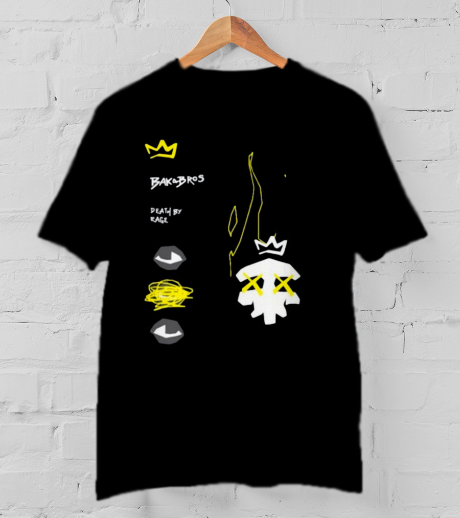 Baka Bros Death By Rage Family Crown Skull T-Shirt