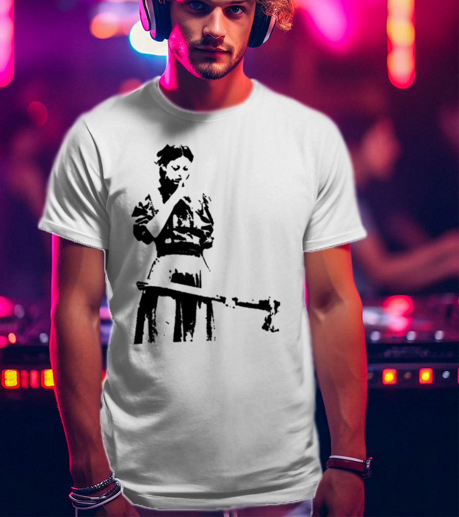 Mia Goth Pearl Film Character With Weapon T-Shirt