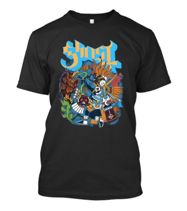 Ghost Warrior Aztec Eagle Mexico City T-Shirt