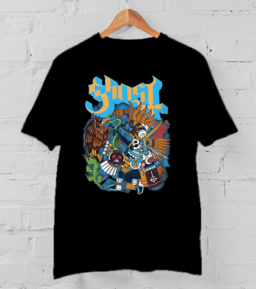 Ghost Warrior Aztec Eagle Mexico City T-Shirt