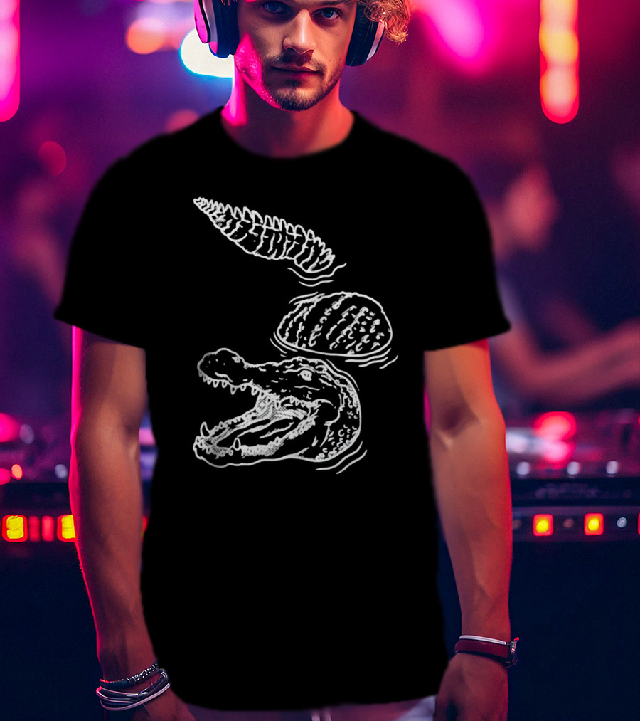 Let's Trip Crocodile Alligators Ice Cream Cone Fusion T-Shirt