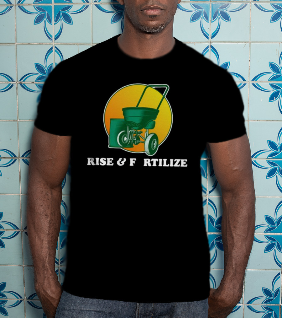 Sunrise And Lawn Spreader Humor T-Shirt