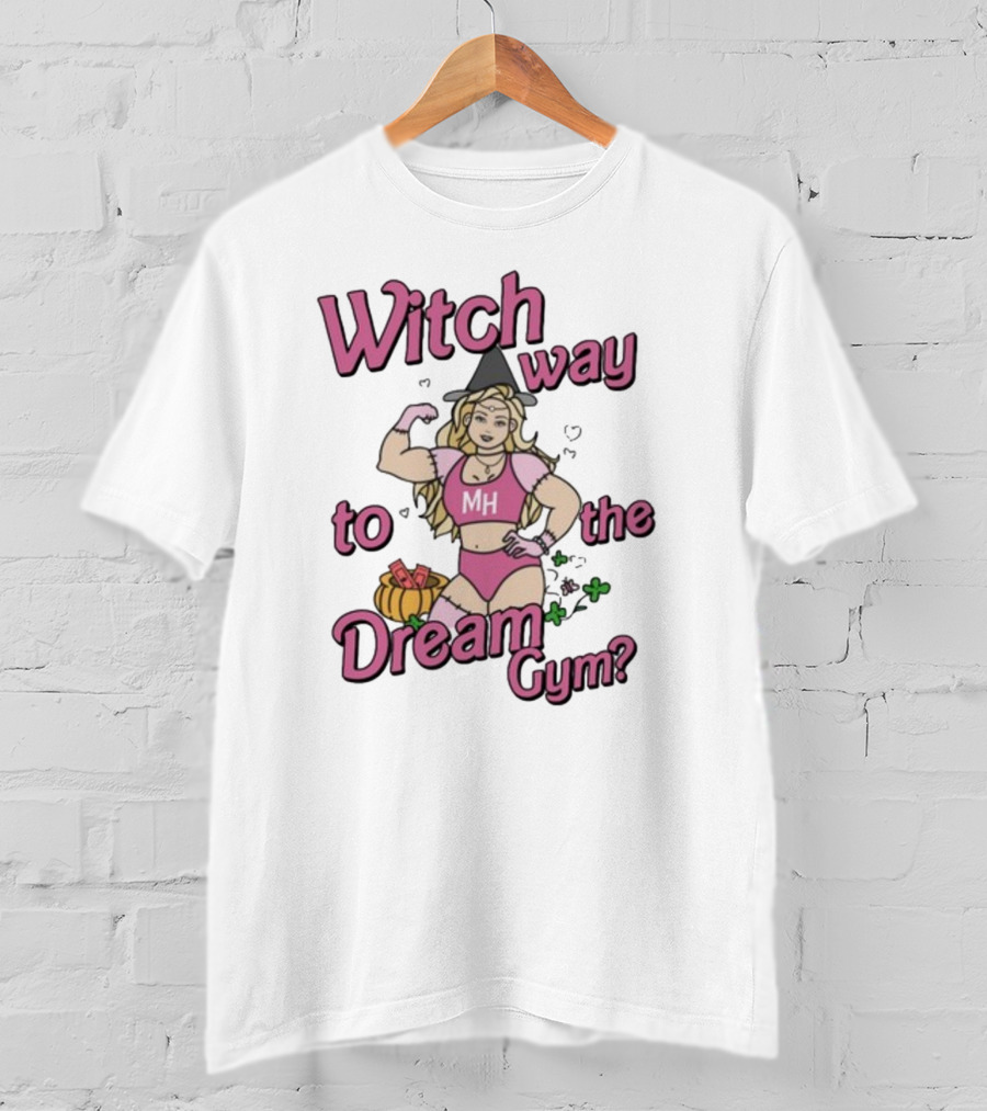 Witch Way To The Dream Gym Halloween Muscle MH Magic T-Shirt