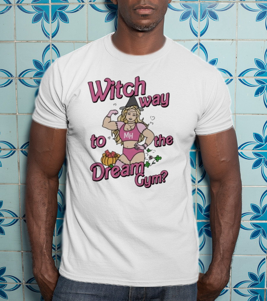 Witch Way To The Dream Gym Halloween Muscle MH Magic T-Shirt