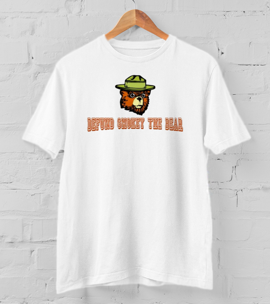 Niceshirtthanks Defund Smokey The Bear T-Shirt