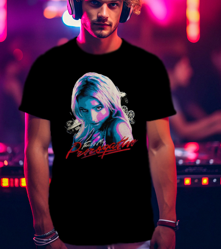 Nordacious Britney Spears That's My Prerogative Retro Car Aesthetic T-Shirt