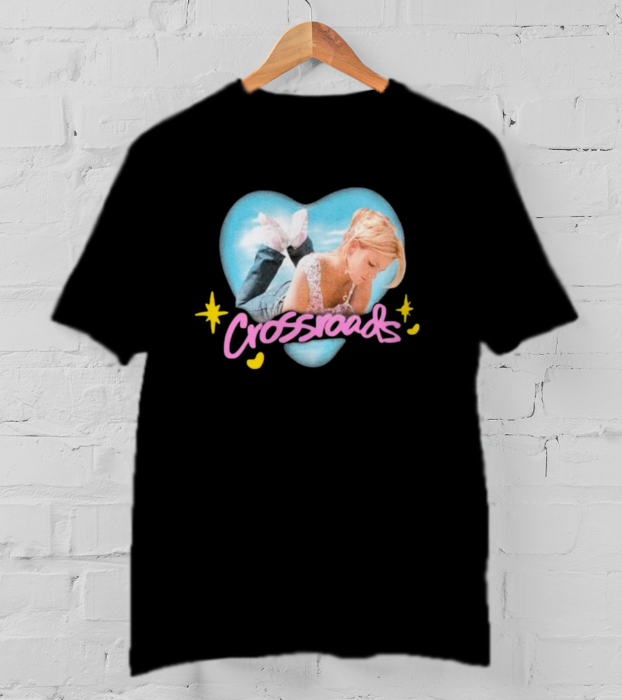 Crossroads Airbrush Heart Design With Woman And Stars T-Shirt