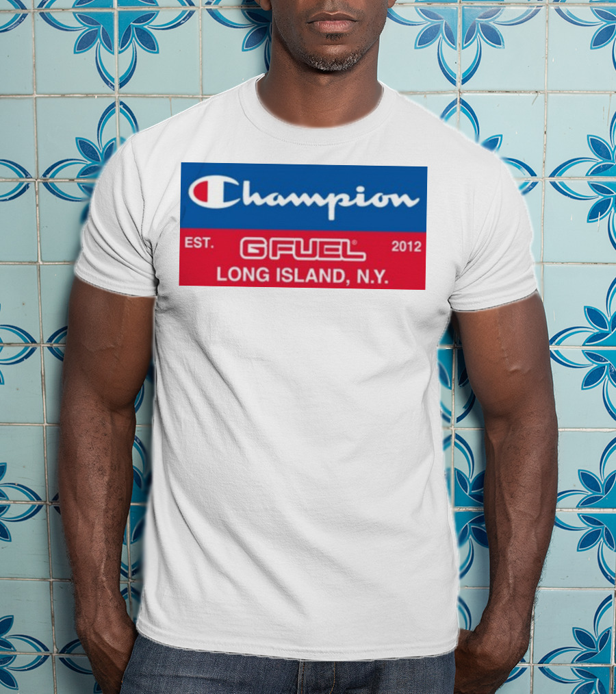 Champion Gfuel Est. 2012 Long Island N.Y T-Shirt