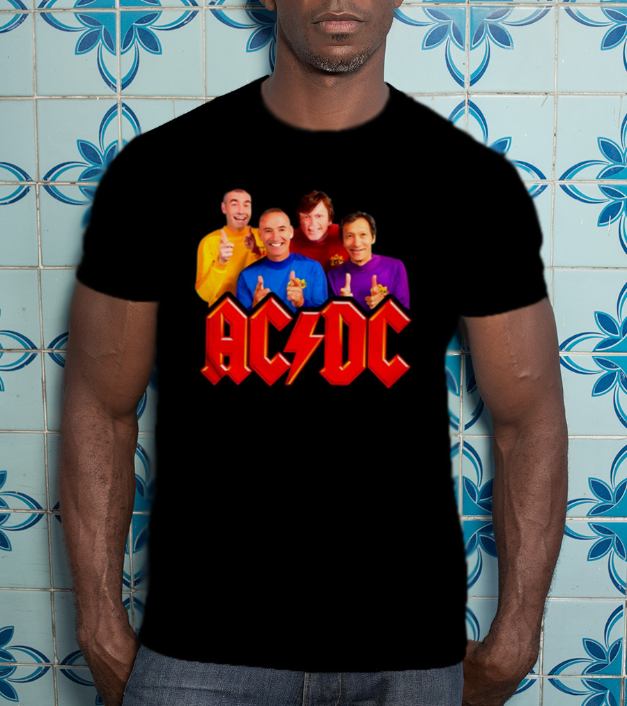 AC/DC Meets The Wiggles For Those About To Wiggle T-Shirt