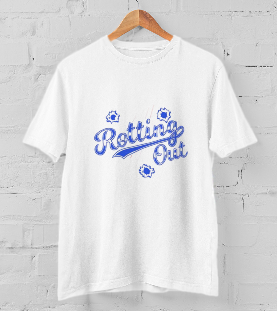 Closedcasketactivities Rotting Out The Pit Benefit Event Sports-Inspired Bullet Holes T-Shirt