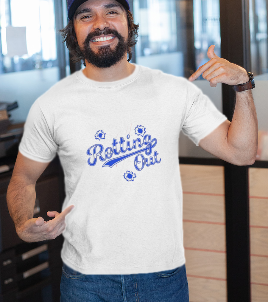 Closedcasketactivities Rotting Out The Pit Benefit Event Sports-Inspired Bullet Holes T-Shirt
