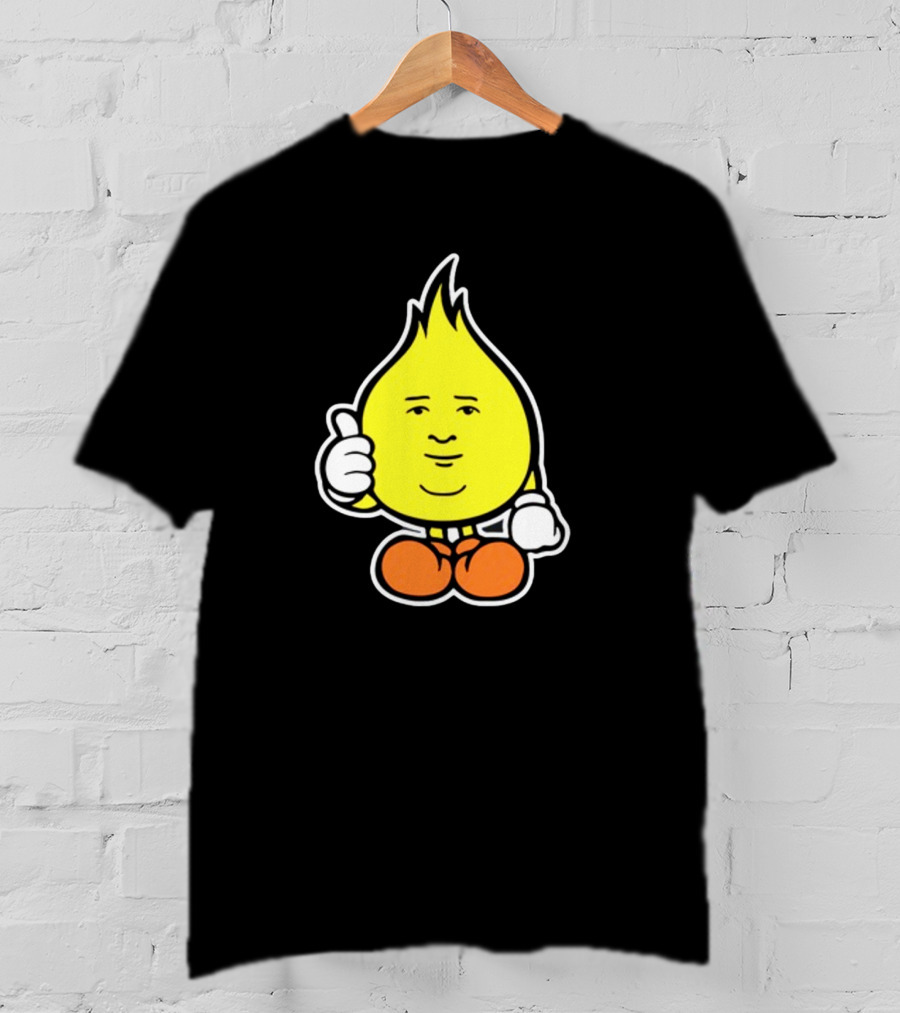 Flamebob Thumbs Up Cartoon Character T-Shirt