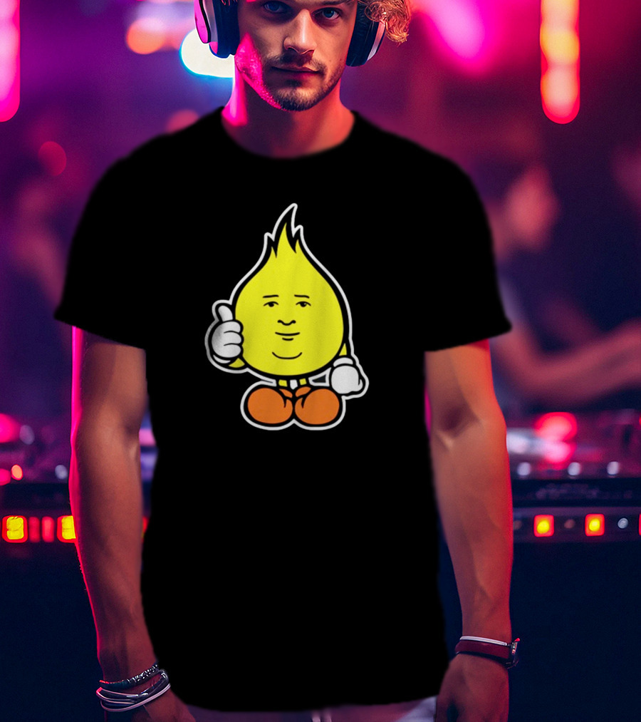 Flamebob Thumbs Up Cartoon Character T-Shirt