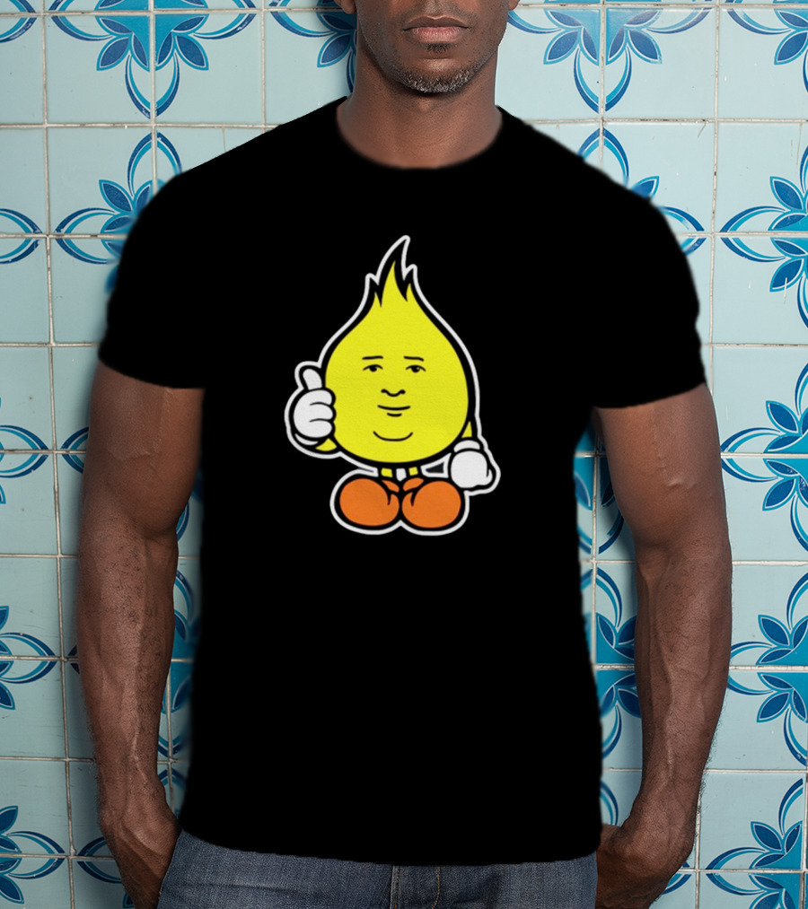 Flamebob Thumbs Up Cartoon Character T-Shirt