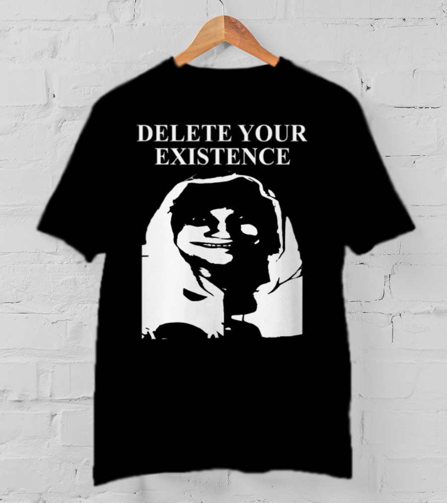DELETE YOUR EXISTENCE Hoodie Skeleton T-Shirt