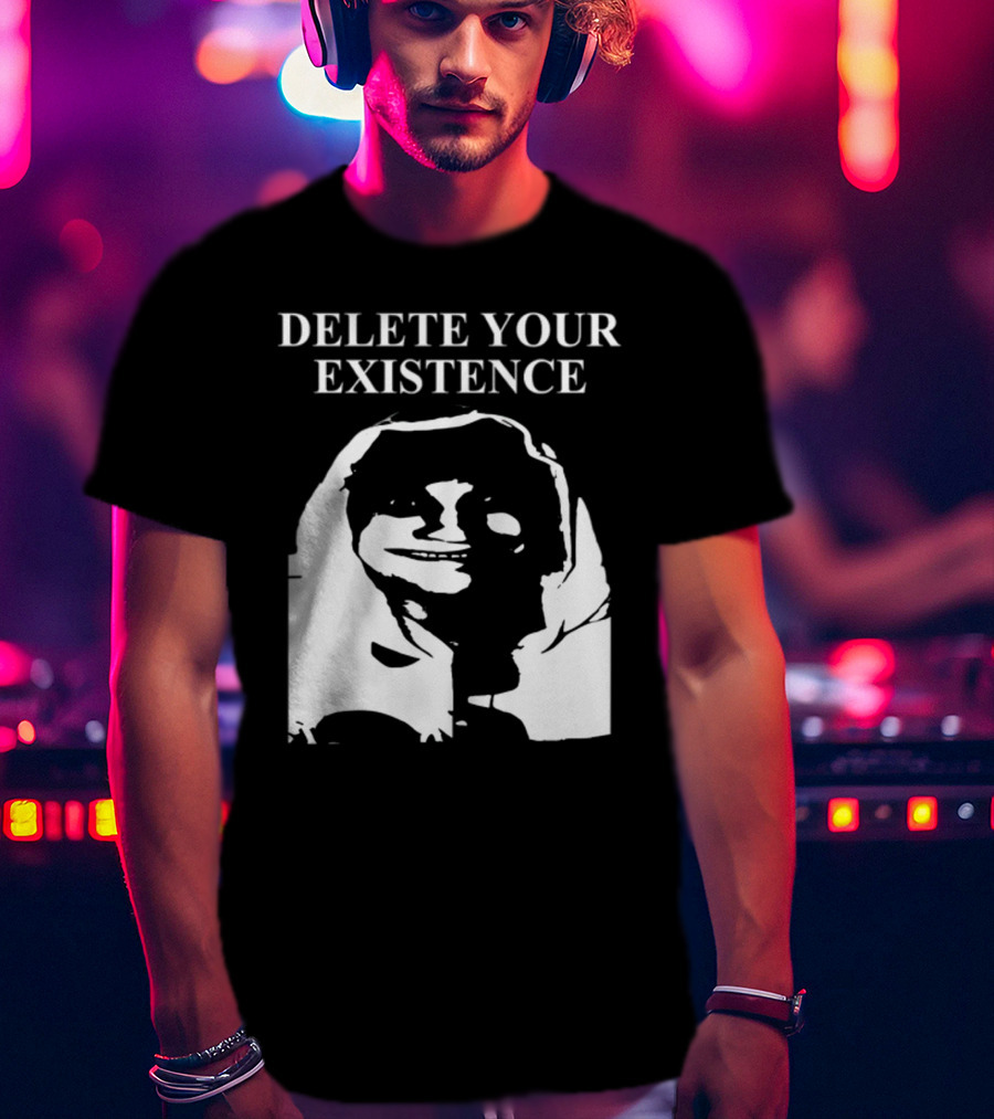 DELETE YOUR EXISTENCE Hoodie Skeleton T-Shirt