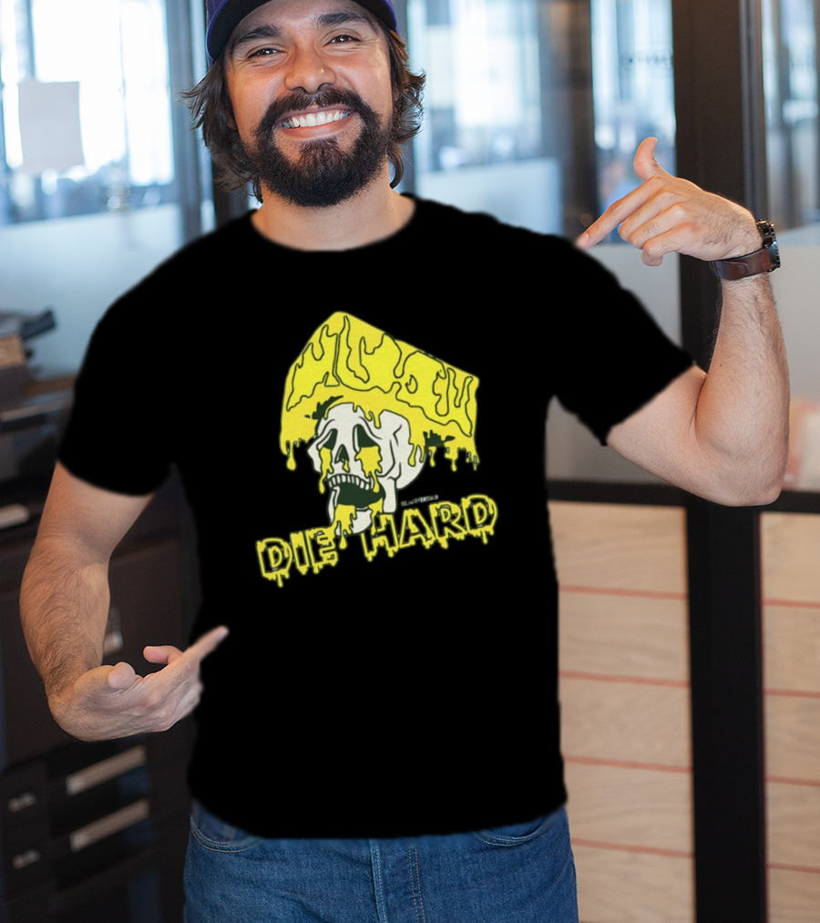 Die Hard Cheesehead Melting Skull T-Shirt