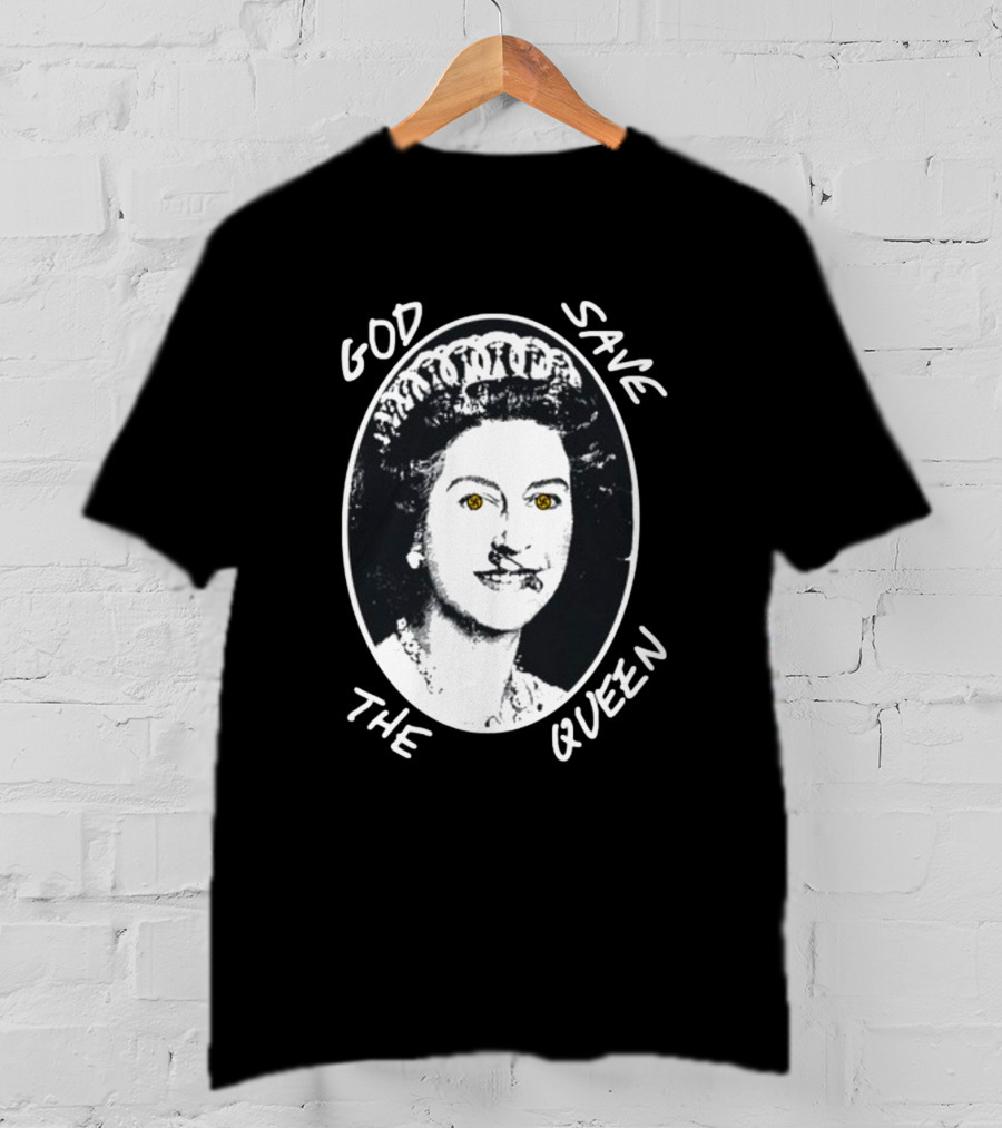 Ken Carson Wearing God Save The Queen Punk Swastika Eyes T-Shirt