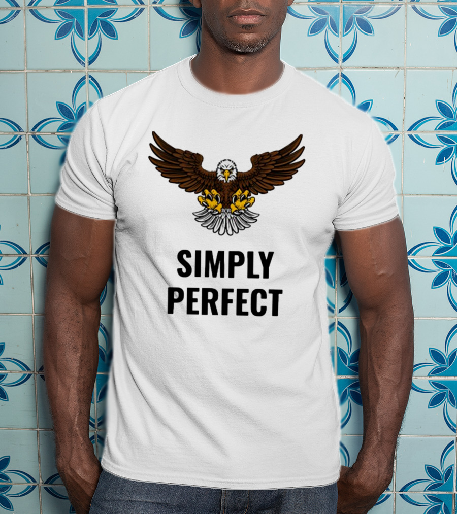 Simply Perfect Eagle Wings Above T-Shirt